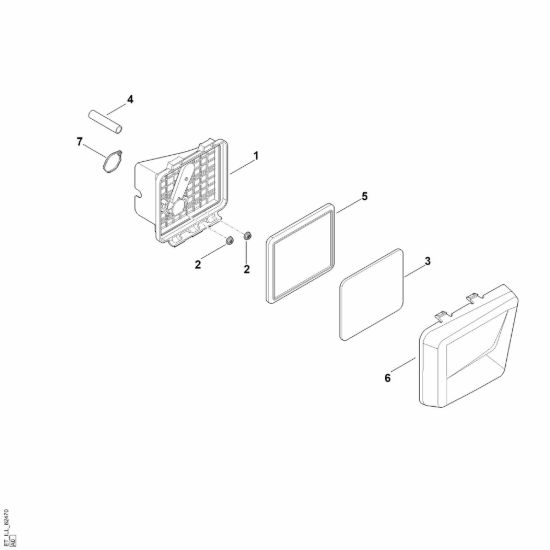 Picture of B - Filtro aria EVC 300.0 E (EVC300-0002)